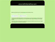 Tablet Screenshot of definitionafrica.com